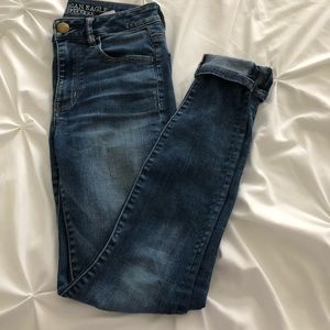 american eagle hi- rise jeggings